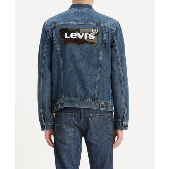 Levi's Mens 3XL Blue Long Sleeves Button Front Den